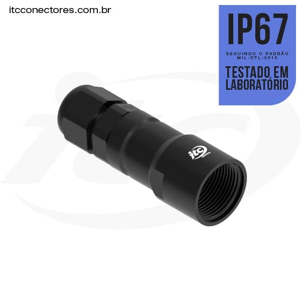 Capa para conector flange redonda M16 IP67